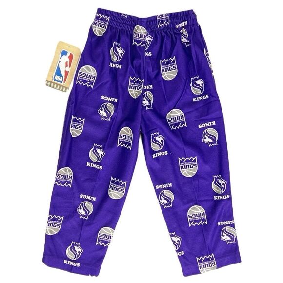 NBA Sacramento‎ Kings Basketball Boy's Toddler Purple Lounge PJ Pants Size 2T - Picture 2 of 6
